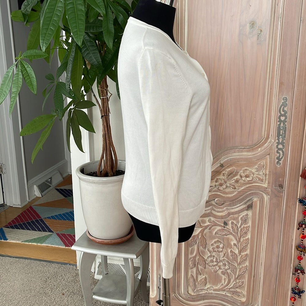 🤑 Lilly Pulitzer Ivory Cotton Cardigan - Picture 4 of 9